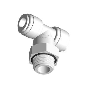 Schwenkbarer männlicher T-Steckanschlussverbinder mit BSPP-Gewinde