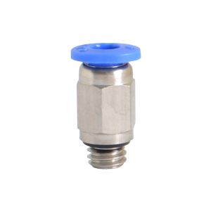 Kompakter Steckanschlussverbinder mit BSPP & metrischem Gewinde vernickelt