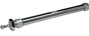 SMC Pneumatik - C(D)85K, ISO-Zylinder (ISO6432), doppeltwirkend, einseitige Kolbenstange, verdrehgesichert, eingebauter Magnetring, (Standard, integriertes Gegenlager), 25, 25, Bandmontage