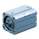 SMC Pneumatik - C(D)55-X1439, ISO-Kompaktzylinder (ISO21287), doppeltwirkend, einseitige Kolbenstange, Ausführung mit T-Nut für Signalgeber, eingebauter Magnetring, 20, 5, Ohne Signalgeber