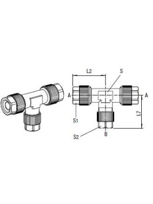 AVS-154M T-Verbinder