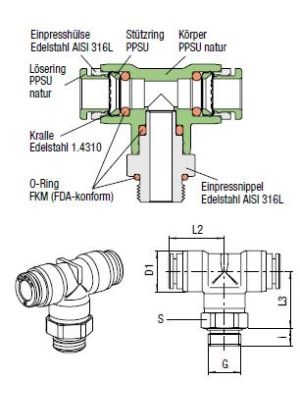 AVS-921P3 T-Verbinder