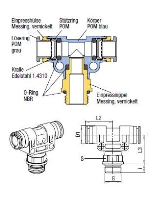 AVS-921P T-Steckanschlussverbinder
