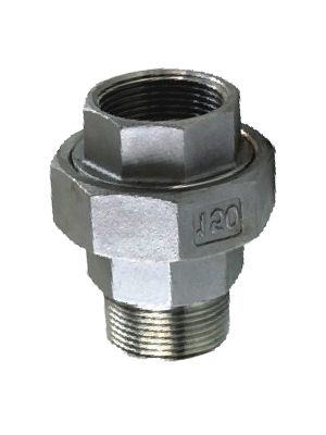 Männlich & weiblicher Gewindefitting in 3 Teilen