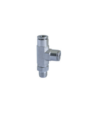 Männlicher T-Steckanschlussverbinder seitlich mit BSPT-Gewinde