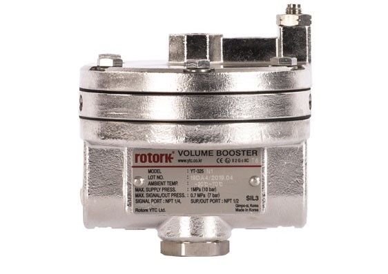 YTC Volumenverstärker (Booster) Edelstahl 1/2 NPT