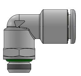 L-Verbinder, O.D. Schlauch 4mm, Außengewinde G 1/4