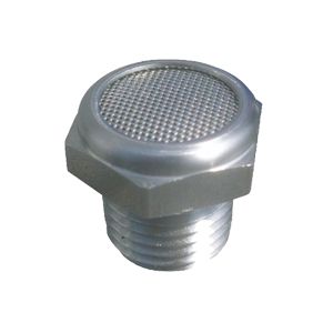 Drahtschalldämpfer aus Inox AISI 316L mit NPT-Gewinde aus Inox AISI 316L