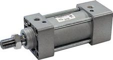 SMC Pneumatik - M(D)BK-Z, Druckluftzylinder, verdrehgesichert, Standardkolbenstange , (Flanschbefestigung vorn), 100, Rc, 300, ohne Faltenbalg, (Gegenlager), Ohne Befestigungselement, No Switch