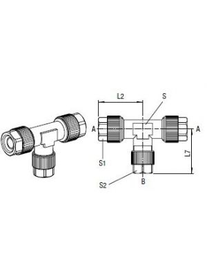 AVS-154M T-Verbinder