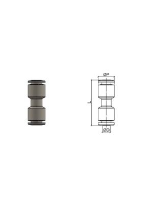 TI-HFRUC Gerader-Verbinder