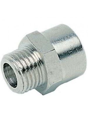 Verlängerung kurz, Messing vernickelt